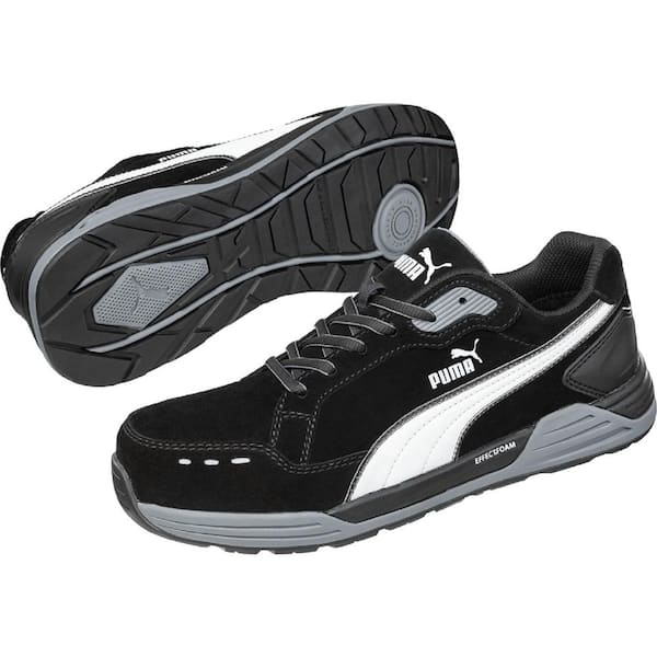 PUMA Urban Effect Men's Airtwist Low Safety Work Shoe - Composite Toe - Black/Gray Size 11.5(M)
