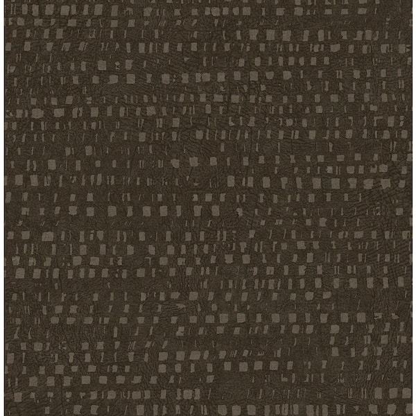 30.75 sq. ft. Smoked Walnut The Sloane Vinyl Peel and Stick Wallpaper Roll