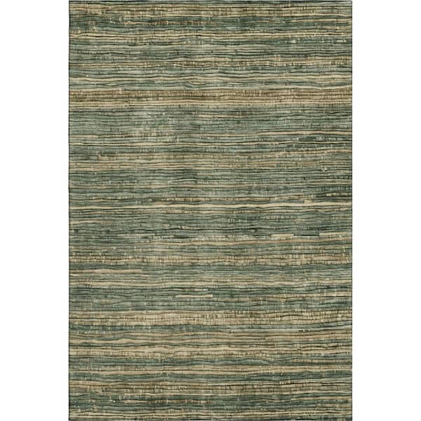 Mayfield Premium Machine Washable Abstract AMF1846 Fern 10 ft. x 14 ft. Area Rug