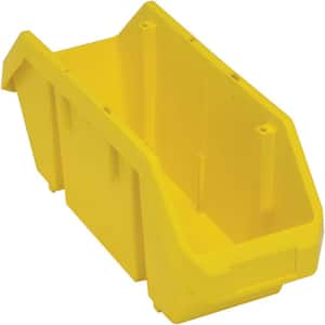 Quickpick 14.9 Qt. Storage Tote in Yellow (10-Pack)