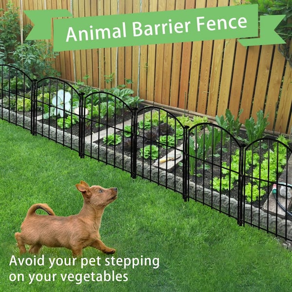 Dog Fence Outdoor Decorative Garden Fence 12 Pack No Dig Dog