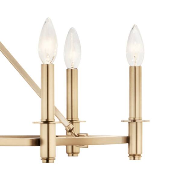 KICHLER Carrick 54.25 in. 10-Light Champagne Bronze Traditional