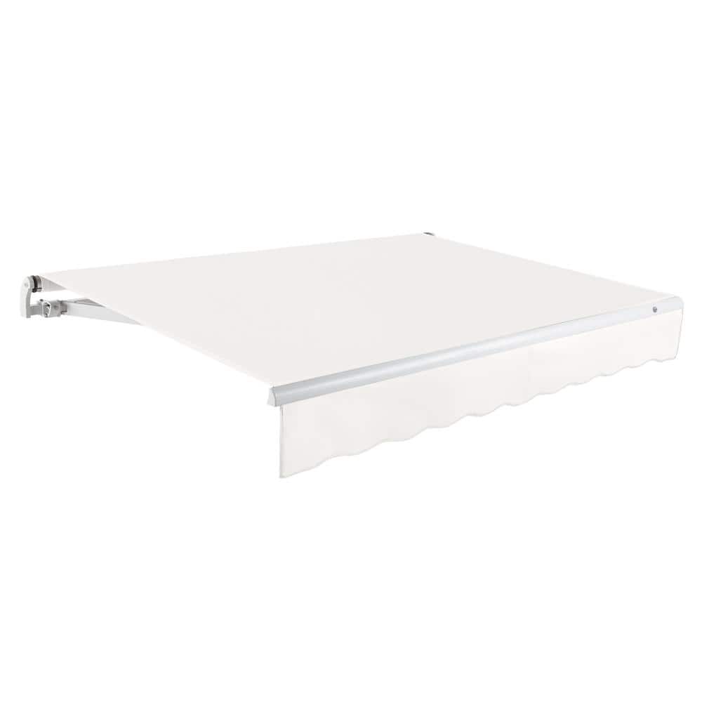 12 ft. Maui Right Motorized Retractable Awning 144 in. W x 9.25 in. H x 120 in. D Acrylic Fabric in White price history on PriceWatchPro