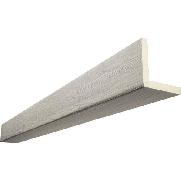 Ekena Millwork Endurathane 4 in. H x 10 in. W x 8 ft. L Rough Sawn Driftwood Faux Wood Beam