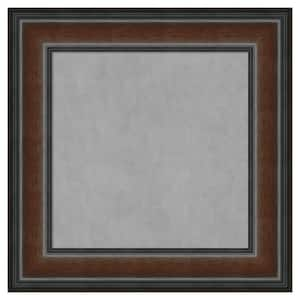 Cyprus Walnut 17 in. x 17 in. Framed Magnetic Board