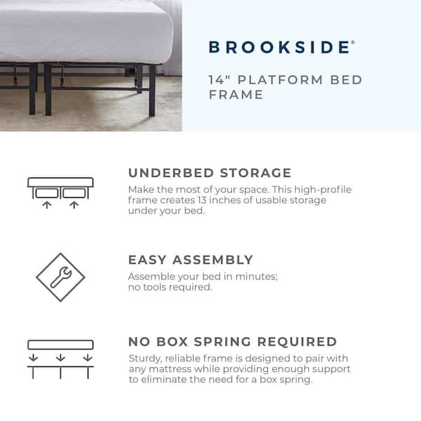 Foldable bed on sale frame king