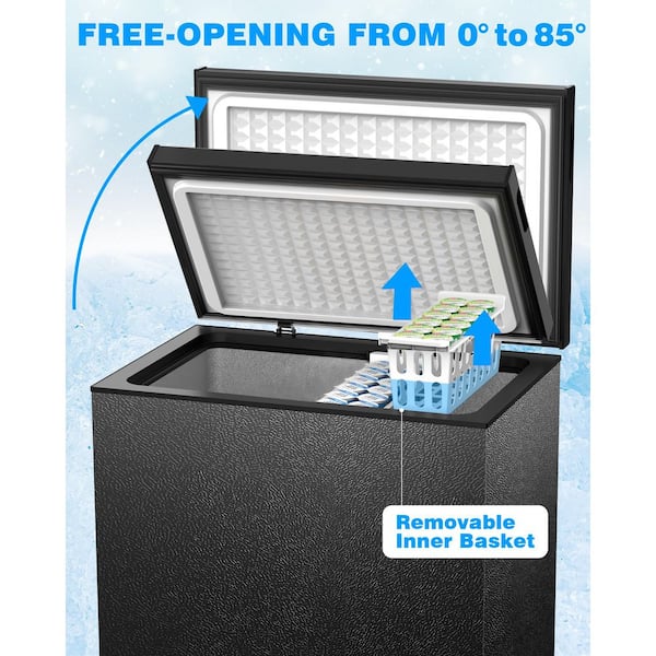 COWSAR 21.18 in., 3.5 cu. ft. Chest Freezer Manual Defrost in