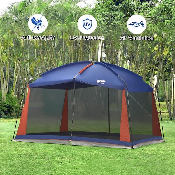 Zeus & Ruta Blue Screen House Room 10 ft. x 12 ft. Screened Mesh
