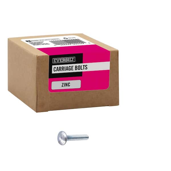 Prime-Line Carriage Bolts 1/4in-20 X 6in A307 Grade A Zinc Plated Steel 50pk 9062661 - View #6
