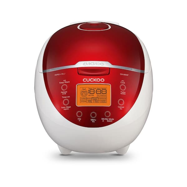 Cuckoo 6-Cup Red and White Micom Rice Cooker