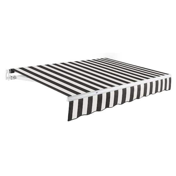 AWNTECH 16 ft. Maui Manual Patio Retractable Awning (120 in. Projection) Black/White
