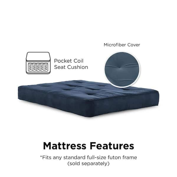 8 inch independently encased deals coil futon mattress