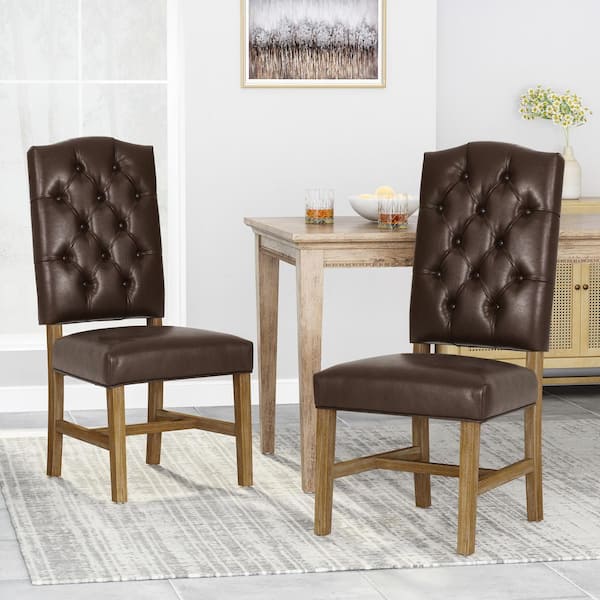 Noble House Beckstrom Black and Gray Upholstered Dining Side Chair (Set of  6) 106952 - The Home Depot