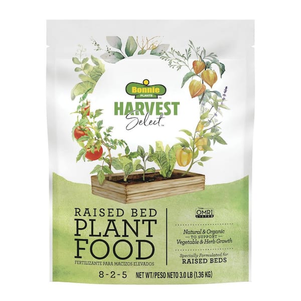 BONNIE PLANTS HARVEST SELECT Harvest Select 3 lbs. Natural & Organic Raised Bed Plant Food to Support Vegetable and Herb Growth