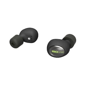 Black FREE 2.0 Bluetooth Hearing Protection Earbuds, 25 dB Noise Reduction Rating, OSHA Compliant Ear Protection