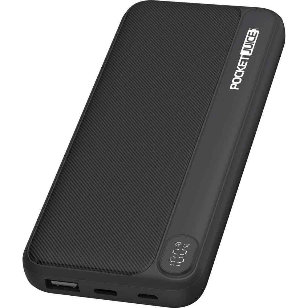Tzumi 10,000 mAh Pocket Juice Power Bank with Integrated Cables