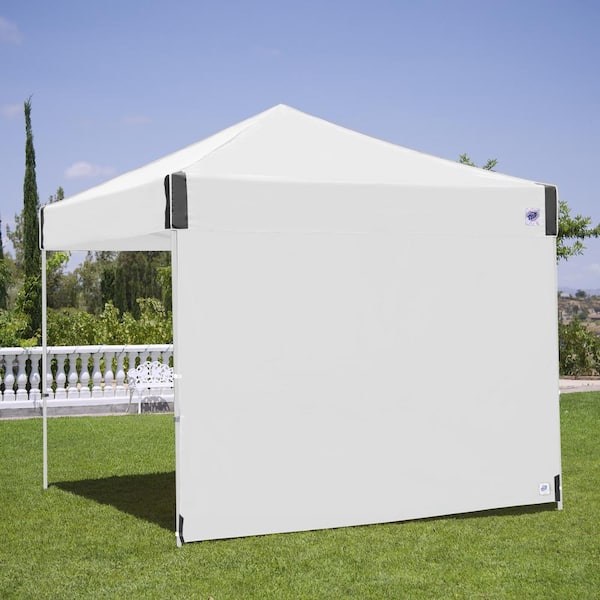 10 ft. White Sidewall, Zipper-Free, Fits E-Z UP 10 ft. x 10 ft. Straight Leg Shelters (Not Included)