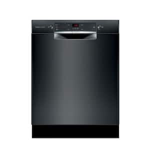 300 Series 24 in. ADA Front Control Dishwasher in Black with Stainless Steel Tub, 46dBA