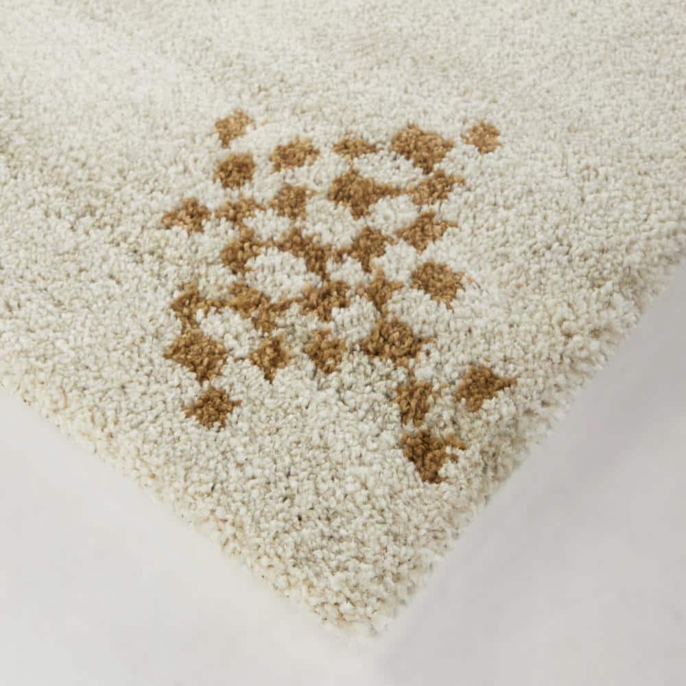 Large Red Abstract Synthetic Easy Care Area Rug