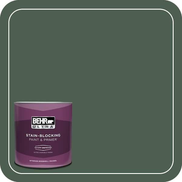 BEHR ULTRA 1 qt. #N400-7 Vine Leaf Extra Durable Eggshell Enamel Interior Paint & Primer