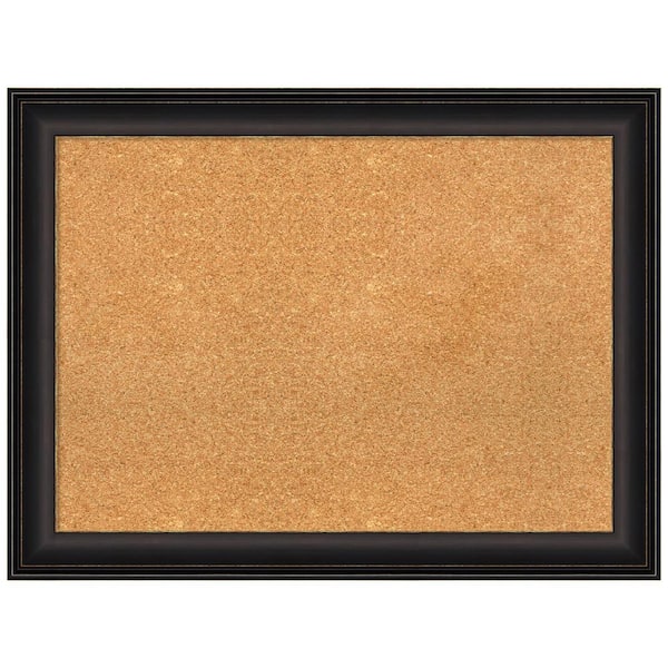 Amanti Art Trio Oil Rubbed Bronze 32.50 in. x 24.50 in. Framed Corkboard Memo Board