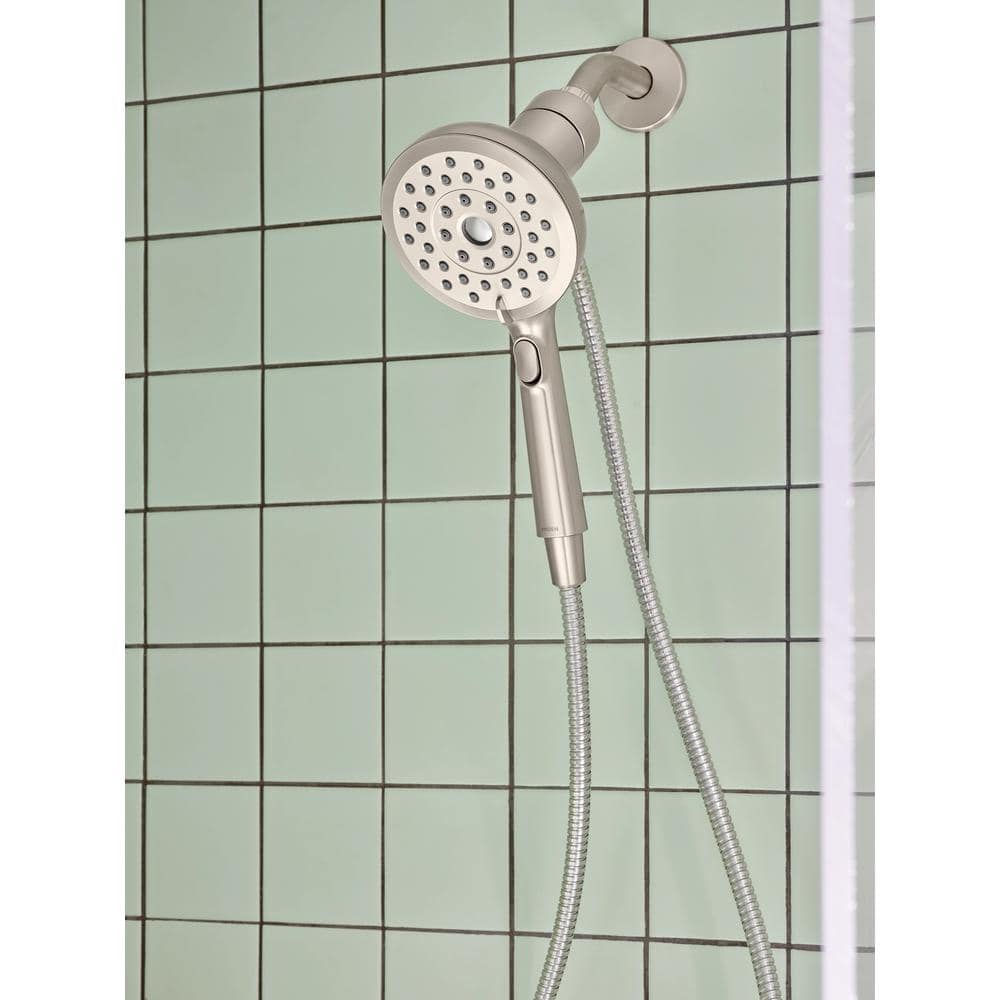 Nickel Handheld Shower Head with Magnetix Docking System