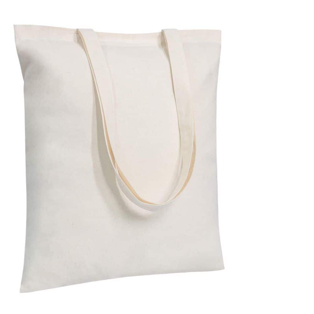 12-Pack Economical Beige Reusable Grocery Bag, 16 in. x 15 in. Cotton Tote Bags, Lightweight Medium Shopping Cloth Bags price history on PriceWatchPro