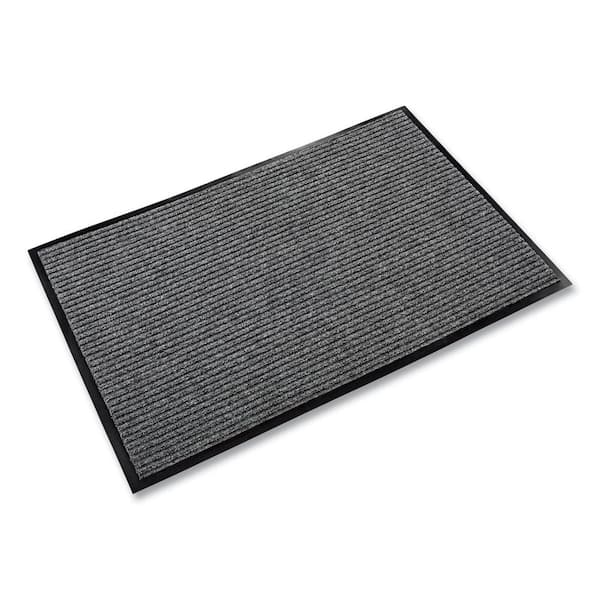 Needle Rib Wipe and Scrape Mat, Polypropylene, 48 x 72, Gray Needle Rib Wipe and Scrape Mat, Polypropylene, 48 x 72, Gray