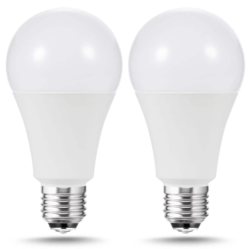 YANSUN 50-Watt/100-Watt/150-Watt Equivalent A21 3-Way LED Light Bulb in Cool White/Daylight/Soft White (2-Pack) -  XP03701E26D-2N2