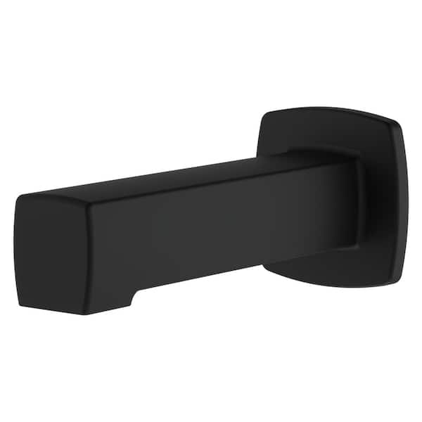 Squared Non-Diverting Tub Spout Matte Black