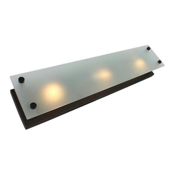Unbranded 3-Light Oil Rubbed Bronze Vanity Light