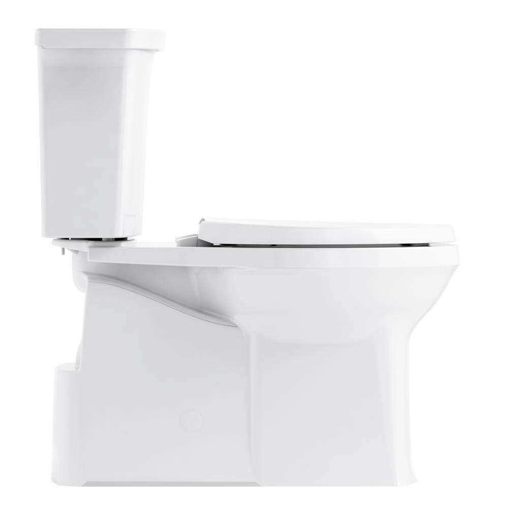 White High Efficiency Elongated Two-Piece Toilet