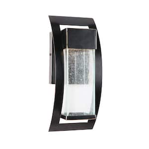 Jace Imperial Black Dusk to Dawn Outdoor Hardwired Lantern Sconce with Integrated LED