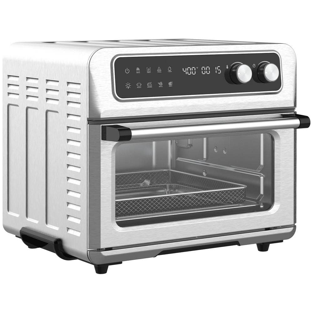 HOMCOM 1800-Watt 5-Slice Stainless Steel Silver, Toaster Oven