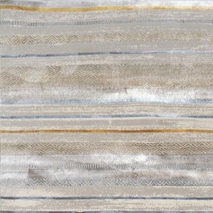 Gold 5 ft. 3 in. X 7 ft. 7 in. Grey/Multi Striped Indoor Area Rug