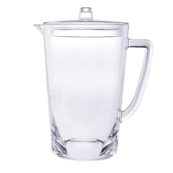 88 fl. oz. Acrylic Oval Halo Design Pitcher with Removable Lid, Juice Pitcher