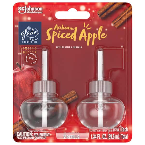 Glade Wax Melts 6-Pack Apple Cinnamon Plug-in Electric Air Freshener Refill  at