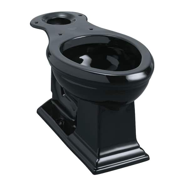 KOHLER Black Black Rough-In WaterSense Elongated Toilet at