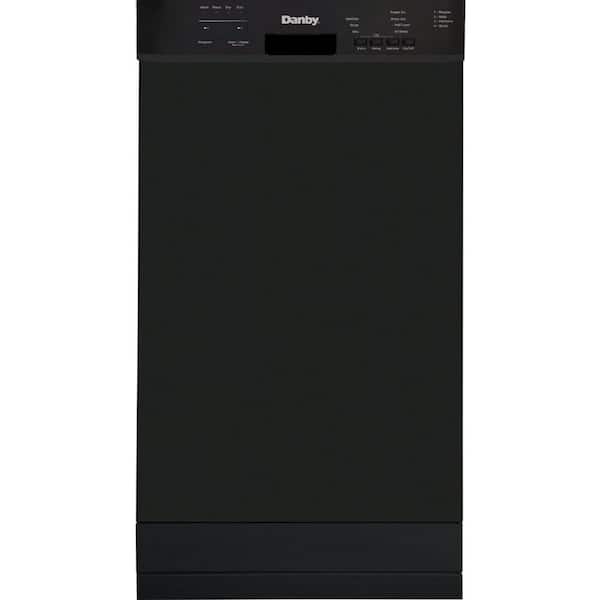 Danby 18 in. Front Control Built-in Dishwasher in Black, 51 DB