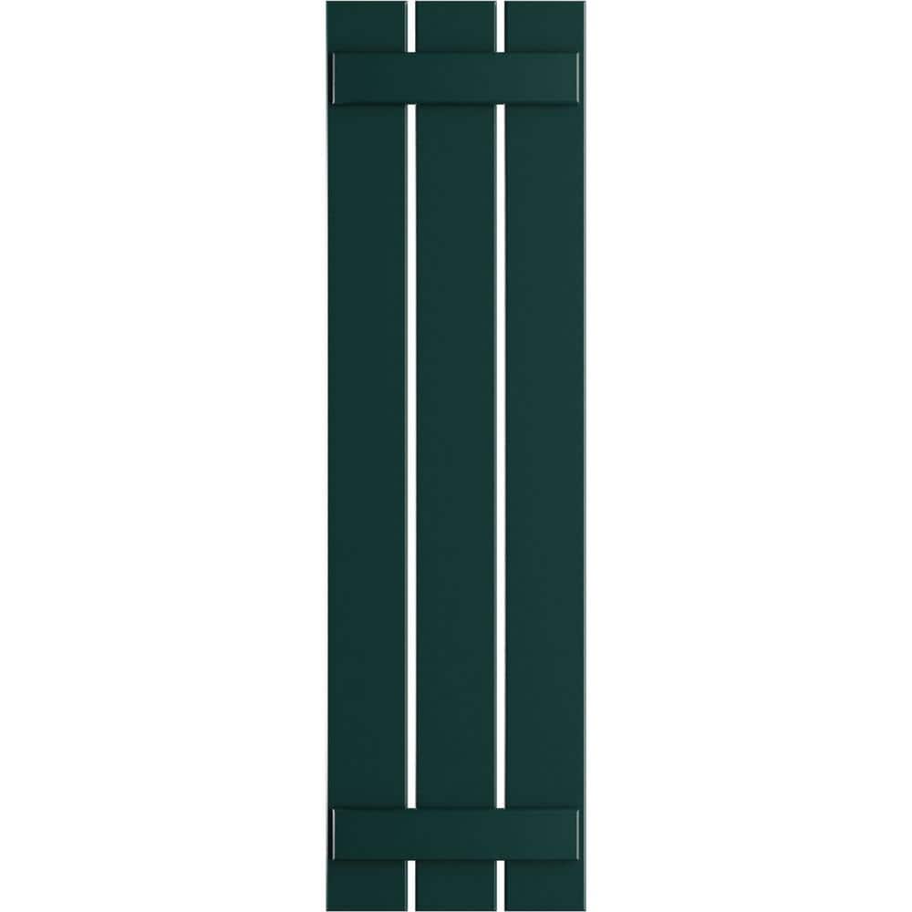 17-1/8 in. x 79 in. True Fit PVC Three Board Spaced Board and Batten Shutters Pair in Thermal Green price history on PriceWatchPro