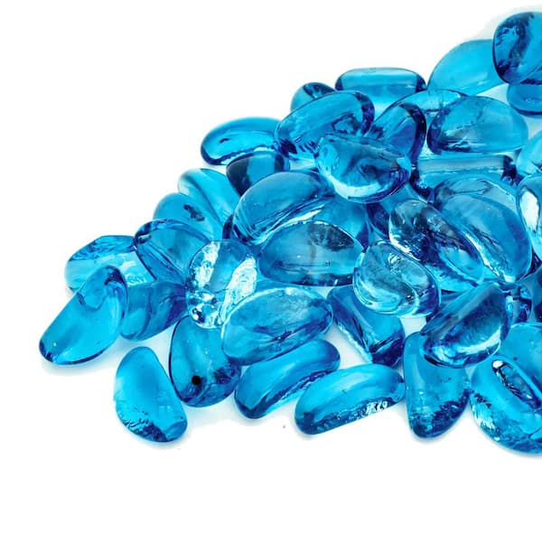 10 lbs. Azurite Blue Fire Glass Beads (1-Pack)