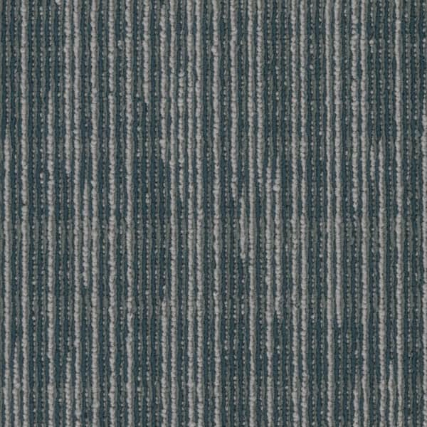 Croy - Baker - Blue Commercial/Residential 24 x 24 in. Glue-Down Carpet Tile Square (72 sq. ft.)