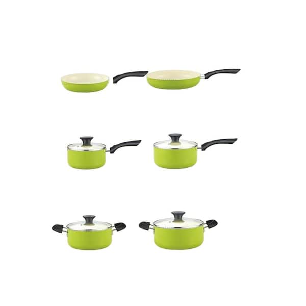 Aoibox 10-Piece Ceramic Nonstick Cookware Set with Saucepans