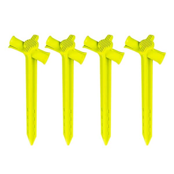 Slot Lock 9 in. Anchoring Stake Kit for Staking Trees, Camping Tents, Hunting Blinds and Tarps (4-Pack)