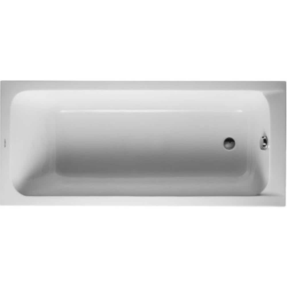 EAN 4053424074450 product image for D-Code 66.88 in. Acrylic Rectangular Drop-In Non-Whirlpool Bathtub in White | upcitemdb.com