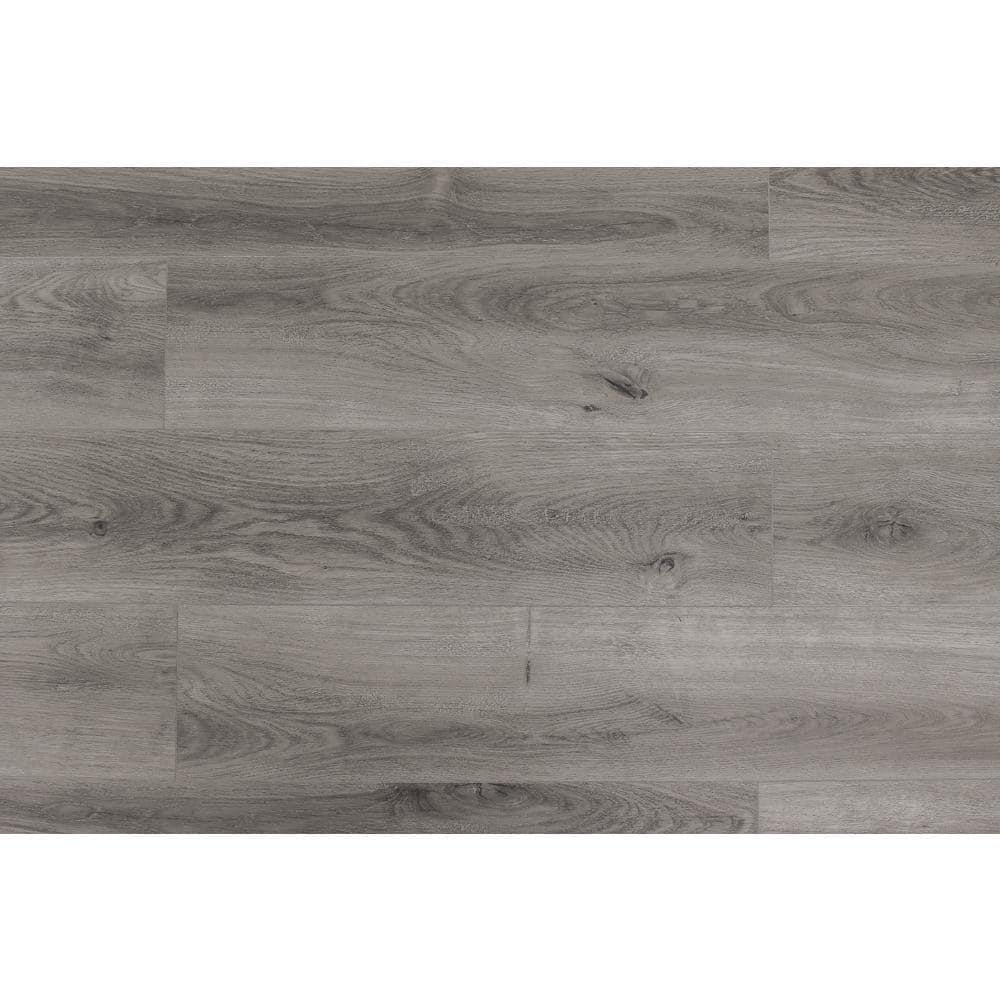 Montserrat Invicta Keystone Grey 20 MIL x 7 in. W x 60 in. L Click Lock Waterproof Vinyl Plank Flooring (23.68 sq. ft.)