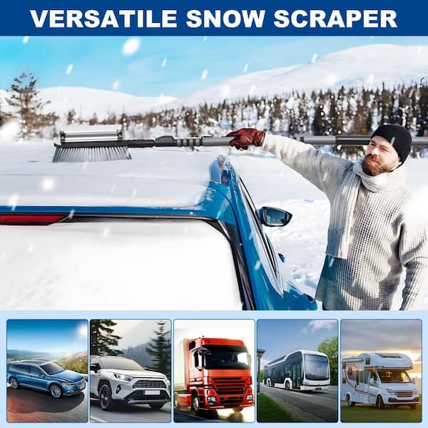 Snow Brush And Ice Scraper 43 Inches Ice Scraper With Extendable Snow Brush For Car Windshield - 3... Snow Brush For Trucks Snow Brush And Ice Scraper 43 Inches Ice Scraper With Extendable Snow Brush For Car Windshield - 3... Snow Brush For Trucks
