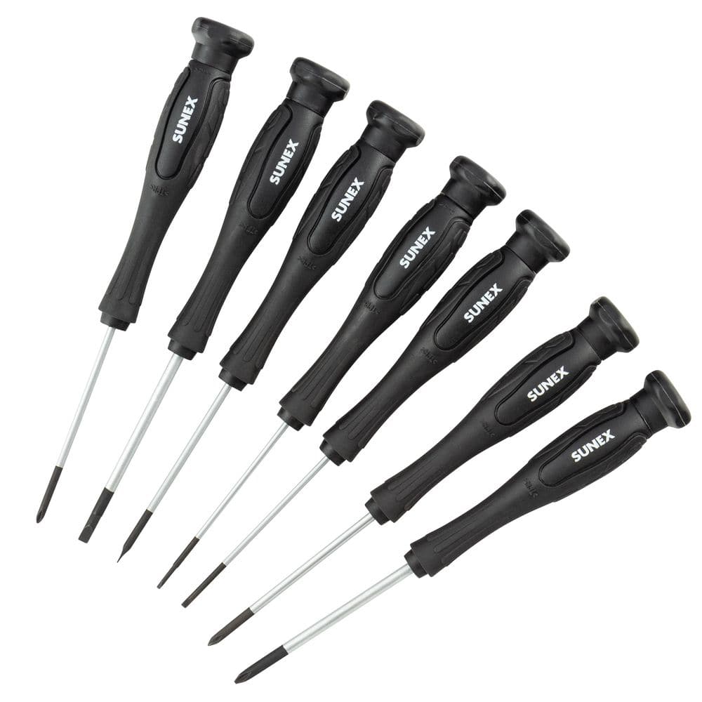 SUNEX TOOLS 7 pc. Precision Combination Screwdriver Set SXPSD7