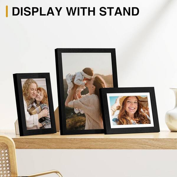 Cubilan 5x7 Multiple sizes Matted Black Plastic Hanging Picture