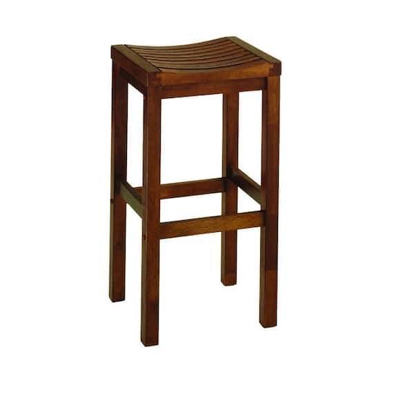 HOMESTYLES 29 in. Oak Bar Stool